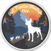 Autocollant des rencontres Rat terrier - officiel (Devant)