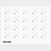 Autocollant d'espace kawaii mignon (Feuille)