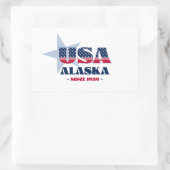 Autocollant d'état d'Alaska (Sac)