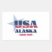 Autocollant d'état d'Alaska (Devant)