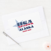 Autocollant d'état d'Alaska (Enveloppe)