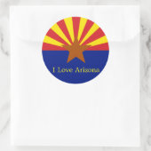 Autocollant d'État de l'Arizona (Sac)