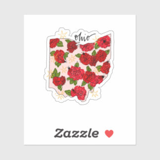 Autocollant d'État illustré de l'Ohio