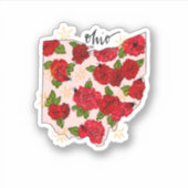 Autocollant d'État illustré de l'Ohio (Devant)