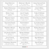 Autocollant d'étiquette d'adresse d'invité de mari (Feuille)