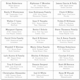 Autocollant d'étiquette d'adresse d'invité de mari