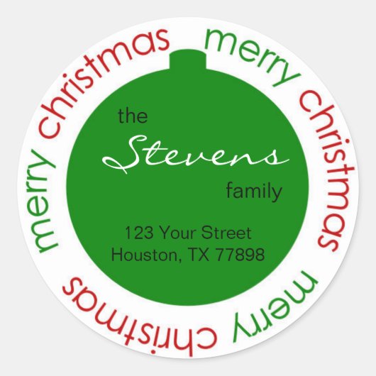 Autocollant d'étiquette de adresse de retour (Devant)