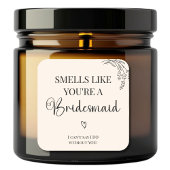 Autocollant d'étiquette de bougie de demande de de