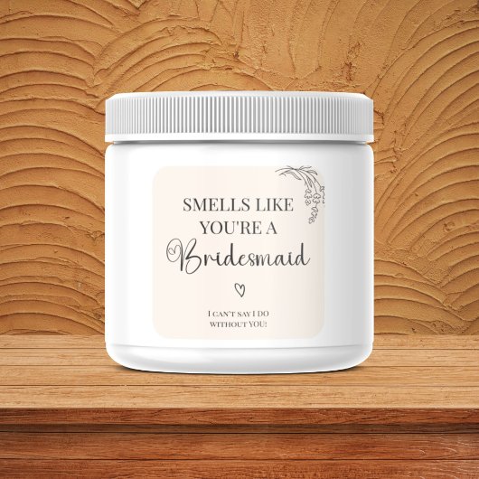 Autocollant d'étiquette de bougie de demande de de