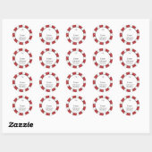 Autocollant d'étiquette de cadeau de biscuits ital (Feuille)