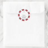 Autocollant d'étiquette de cadeau de biscuits ital (Sac)