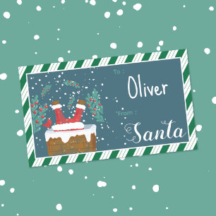 Autocollant d'étiquette de cadeau de Noël pour enf