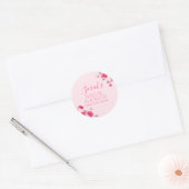 Autocollant d'étiquette de faveur de mariage flora (Enveloppe)