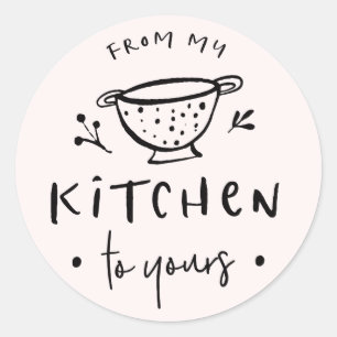 Autocollant d'étiquette de ma cuisine à la vôtre I