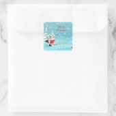Autocollant d'étiquette de nom de cadeau de Noël S (Sac)
