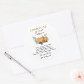 Autocollant d'étiquette de pot-pourri de Noël fait (Enveloppe)