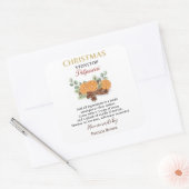 Autocollant d'étiquette de pot-pourri de Noël fait (Enveloppe)