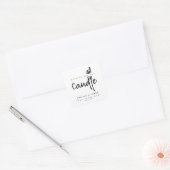 Autocollant d'étiquette de produit blanc écriture (Enveloppe)