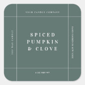 Autocollant d'étiquette de produit de bougie Étiqu (Devant)