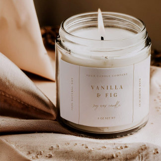 Autocollant d'étiquette de produit de bougie tenda