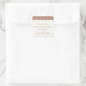 Autocollant d'étiquette de remerciement à paillett (Sac)