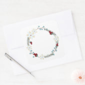 Autocollant d'étiquette florale (Enveloppe)