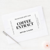 Autocollant d'étiquette moderne d'extrait de café (Enveloppe)