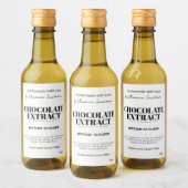 Autocollant d'étiquette moderne d'extrait de choco (Bouteilles)