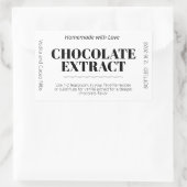 Autocollant d'étiquette moderne d'extrait de choco (Sac)