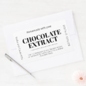 Autocollant d'étiquette moderne d'extrait de choco (Enveloppe)