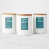 Autocollant d'étiquette moderne d'extrait de menth (Bouteilles)