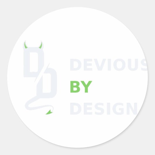 Autocollant Devious by Design (Devant)