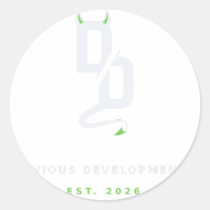 Autocollant Devious Developments - Fondé en 2026