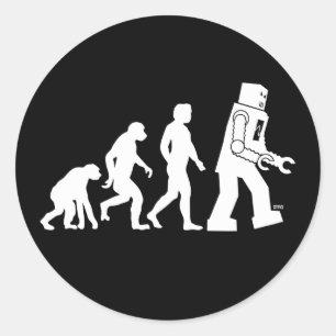 Autocollant d'évolution robotique