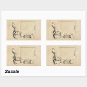 Autocollant d'ex-libris Large Buster Brown (Feuille)