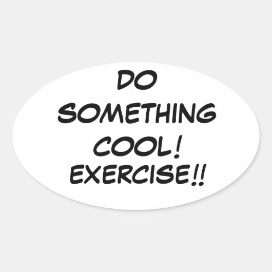 autocollant d'exercice cool (Devant)