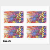 autocollant d'explosion florale de l'Alaska (Feuille)