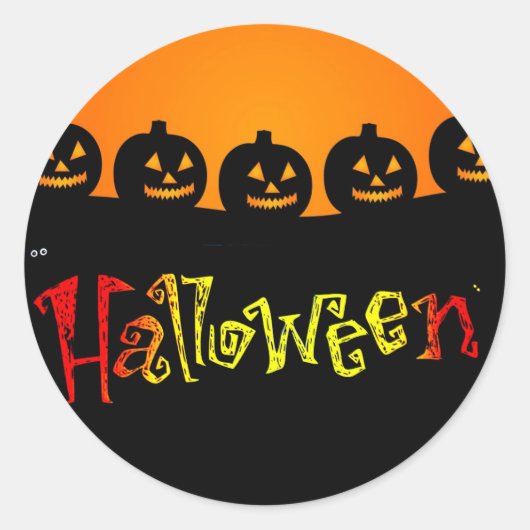 Autocollant d'Halloween (Devant)