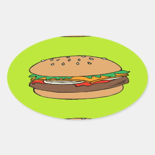 Autocollant d'hamburger