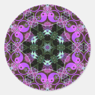 Autocollant d'hexagone de YinYang