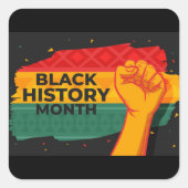 Autocollant d'histoire des Noirs (Devant)