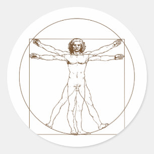 Autocollant d'homme de da Vinci Vitruvian