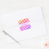 Autocollant Diagonal Arc-en-ciel 3 (Enveloppe)
