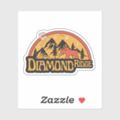 Autocollant Diamond Ridge, Alaska (Feuille)