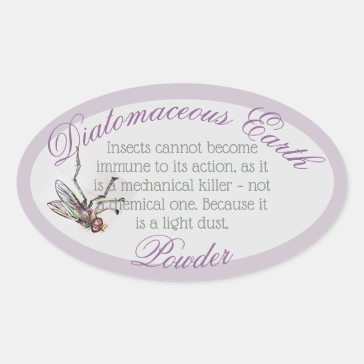 autocollant diatomique oval (Devant)