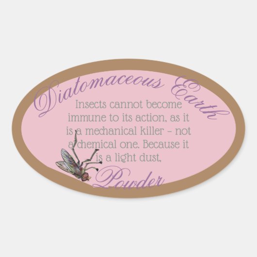 autocollant diatomique oval (Devant)