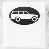 Autocollant d'icône Oval Toyota Land Cruiser série (Sac)