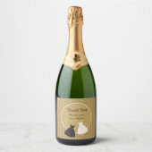 Autocollant d'illustration de douche de mariage mi (Devant)