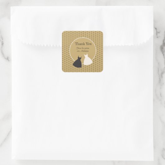 Autocollant d'illustration de douche de mariée mig (Sac)
