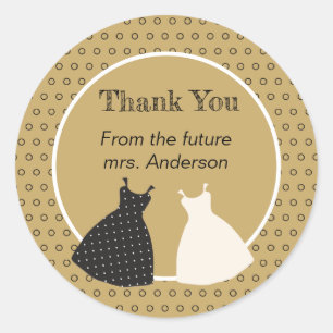 Autocollant d'illustration de douche de mariée mig